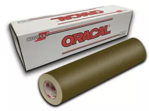 12" X 5yd - Nougat Brown Matte Oracal 631 Exhibition Cal Vinyl Roll - Picture 1 of 92