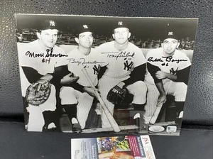 1961 Yankees Infield Signed 8x10 Skowron, Richardson, Kubek, Boyer, JSA COA - Picture 1 of 3