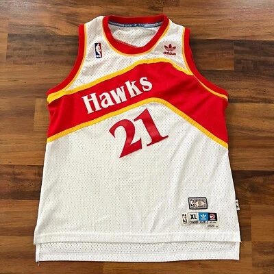 Camiseta Dominique Wilkins NBA Atlanta Hawks Adidas Swingman Talla Juvenil XL (18-20) Foto 1 de 4
