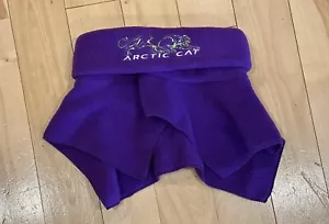 Vintage 90's ARCTIC CAT Fleece Neck Gator Mock Turtle winter snowmobile purple - Picture 1 of 3