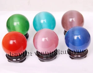 6 Stück 40 mm Mexikanischer Opal Kugel Kristallkugel/Edelstein - Bild 1 von 5
