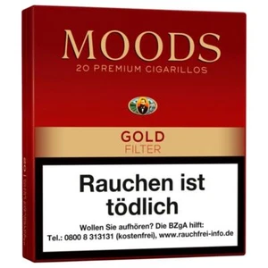 Dannemann Moods Gold Filter Premium Cigarillos 10 Packungen je 20 Zigarillos - Bild 1 von 1