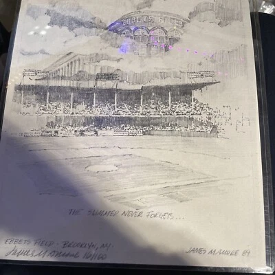 EBBETS FIELD ART J.M AMORE 89 "THE SUMMER NEVER FORGETS" 16/100 Signed - Image 1 of 4