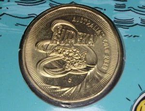 * 2020 AUSTRALIA'S GOLD RUSH EUREKA DOLLAR IN RAM CARD "C" MINTMARK #VWA06 - Foto 1 di 12