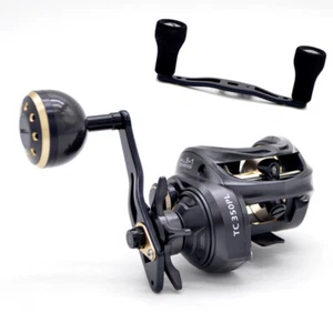 CAMEKOON Light Jigging Carbon Body Surf Baitcasting Fishing Reel w/ Extra Handle - Picture 1 of 11