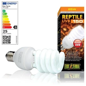Exo Terra Reptile UVB150 Lampada Terrari Repti Glo 10.0 per Wüstenreptilien 25W - Foto 1 di 1