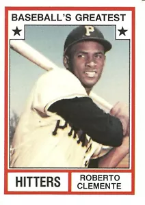 Tarjeta de béisbol Roberto Clemente 1982-4 más grandes bateadores de béisbol - Imagen 1 de 1