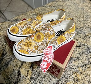 yellow flower vans