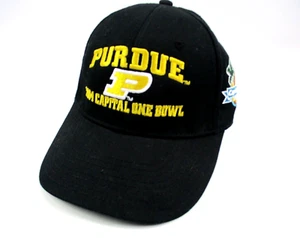 Purdue Boilermakers 2004 Capital One Bowl The Game sombrero negro/dorado con tirantes - Imagen 1 de 6