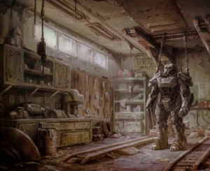 Fallout 4 Lithographie Set Nuka Cola und Garagenszene - Bild 1 von 2