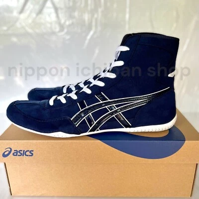 【In stock】ASICS Wrestling Shoes New 1083A001 EX-EO TWR900 Navy x Navy x White - Image 1 of 4