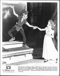 Disney Animation Peter Pan Original Disney Channel Promo Photo Wendy R1991 - Picture 1 of 2