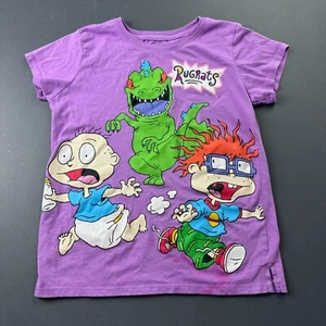 Rugrats Graphic Tee Kids Small, Vintage Style Nickelodeon Cartoon Characters - Picture 1 of 8