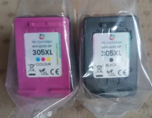 Wkłady atramentowe do HP 305XL czarne + kolorowe - Darmowa wysyłka! - Zdjęcie 1 z 7