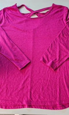Ladies Cerise Pink Activewear Top T Shirt  Sz XL long Sleeves Matalan - Image 1 of 4
