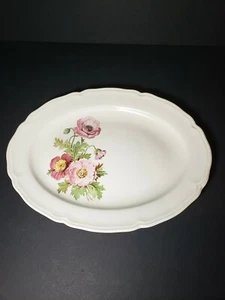 Edwin Knowles Semi Vitreous China Platter Poppy Pattern KN086 - Picture 1 of 7