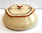 Antique Celluloid Vanity Powder Trinket Bowl With Lid