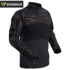 IDOGEAR Tactical Combat Shirt Perspiration T-Shirt Long Sleeve Tops Paintball