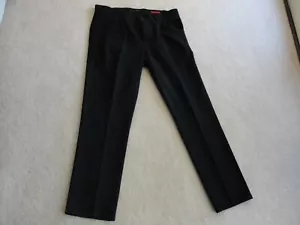 Alberto Men's Dress Pants Size 34x34 Black Stone Modern Fit - Picture 1 of 8