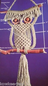 Makramee aus neuen Fasern: EULEN, Pflanzenkleiderbügel, VINTAGE Heft - siehe Bilder - Bild 1 von 8