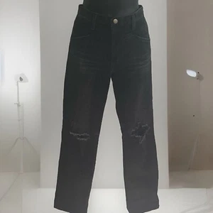 AG Adriano Goldschmied Jeans Gr. 28R schwarz High Rise Straight Crop Isabelle X - Bild 1 von 11