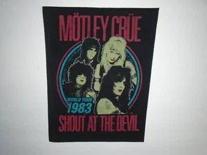 MOTLEY CRUE SHOUT AT THE DEVIL PRINTED BACK PATCH - Picture 1 of 1
