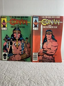 Conan the Destroyer #1 #2 Marvel Comics 1985 Arnold Schwarzenegger - Picture 1 of 5
