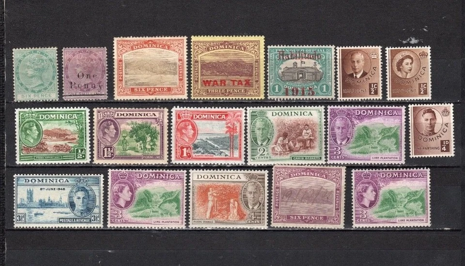 Dominica - Lot Of Early Unused Stamps (DR22) - Image 1 of 1