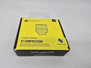 Corsair Hydro X Series XF Compression 10/13mm (3/8” / 1/2”) ID/OD Fitting Four P - Afbeelding 1 van 5