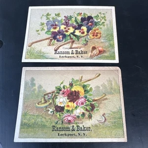 2 - Ransom & Baker Trade Cards - Lockport, NY. S151 - Bild 1 von 2