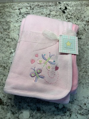 Manta Receptora Bebé Algodón Bright Future, Gofre Térmico Rosa X2 De Colección Foto 1 de 4
