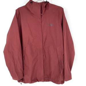 Chaqueta de lluvia roja Mountain Hardwear Exposure para mujer con capucha talla XL - Imagen 1 de 11