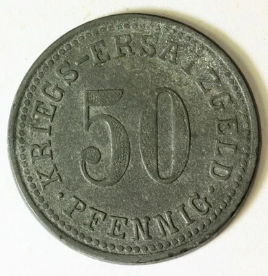 GERMANY (Wertheim Am Main) 50 Pfennig ND - Zinc - Kriegsgeld - VF - 2955 - Image 1 of 2