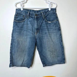 Levi's 569 Jorts Sz 32 Loose Denim Jean Shorts Blue Mid Rise Casual  - Picture 1 of 7