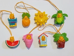 DISNEY WINNIE THE POOH SUMMER COLLECTION PEEK-A-POOH TOMY FIGURINES SET - Picture 1 of 1