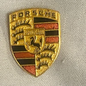 Porsche Crest Tie Tac, Lapel Hat Pin - Picture 1 of 4