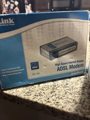 Adsl Modem D-LINK USB DSL-200 New in Original Box - Image 1 of 4