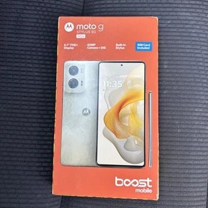 BOOST MOBILE PREPAID MOTOROLA MOTO G STYLUS 5G 128GB New - Picture 1 of 2