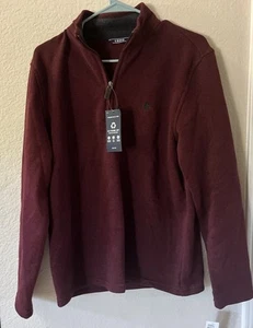 Izod Men's Advantage Performance Natural Stretch Fleece Blend Maroon Small - Picture 1 of 1