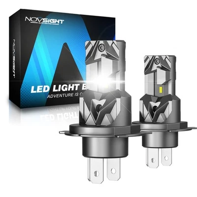 NOVSIGHT H4 LED Headlight Globes Kit H/Low Beam 20000LM Super Bright Plug & Play - image 1 of 4