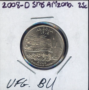 2008-D ARIZONA QUARTER ULTRA FINEST GRADE SMS 0.99 CENTS SHIPPING. - Picture 1 of 2