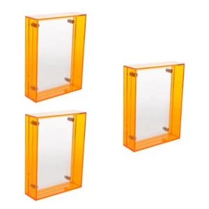 3 PEZZI Cornice Portafoto Ornamenti Quadro Ufficio per Scrivania Cornici Opere d'Arte - Foto 1 di 12