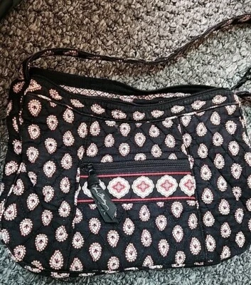 Vera Bradley Monedero Acolchado Asas Bambú Rosa/Ciruela/A Cuadros/Paisley Foto 1 de 4