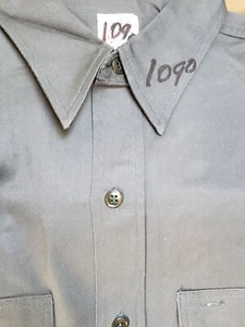 ELY & WALKER BIG BUCK Gray Long Sleeve NOS WORK SHIRT 16S vtg dbl pockets - Picture 1 of 12