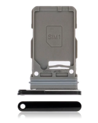 Bandeja de tarjeta SIM única compatible para Samsung Galaxy S21 5G (negro fantasma) Foto 1 de 4