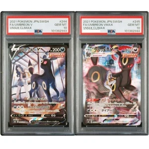 PSA10 SET Umbreon V 244 Umbreon Vmax 245 2021 Vmax Climax Japanese Serial number - Picture 1 of 2