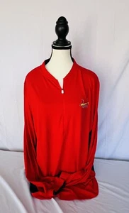 Fanatics St Louis Cardinals Half Zipped Pullover, Unisex XXL Long Sleeve Red Top - Picture 1 of 6