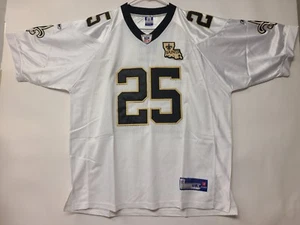 New Orleans Saints Reggie Bush #25 Jersey Men’s Size 54 Stitched White Louisiana - Picture 1 of 24
