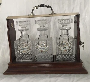 Set bottiglie per liquori in cristallo vintage - Foto 1 di 4