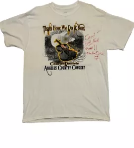 Charlie Daniels Angelus Country Concert Shirt Autographed 2014 XL preshrunk - Picture 1 of 9